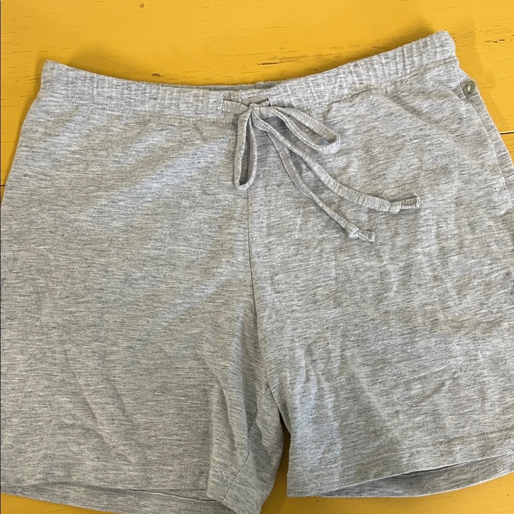 24 Hour Fitness Gray Drawstring Lounge Shorts